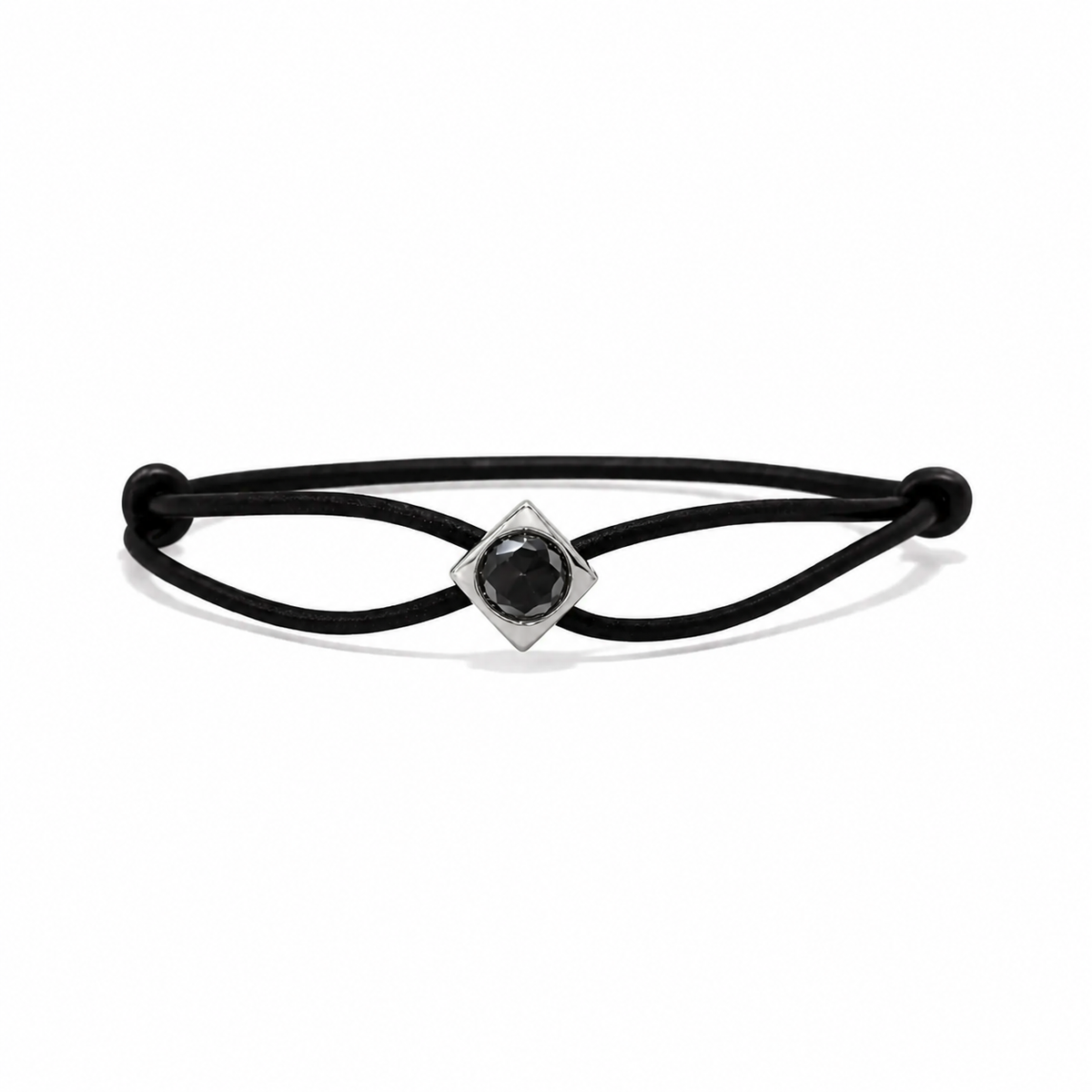 CUBE black Moissanite white gold